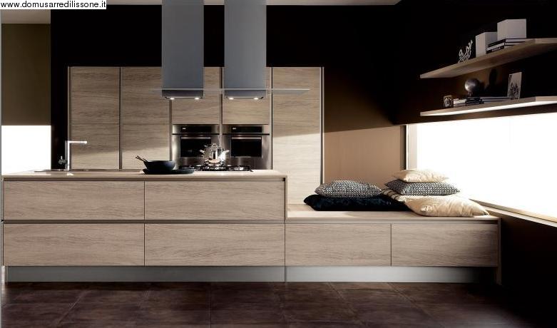 cucina modello Oyster Veneta Cucine finitura Dek 